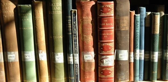 Cory and Herbarium Libraries collection Library books on shelf
