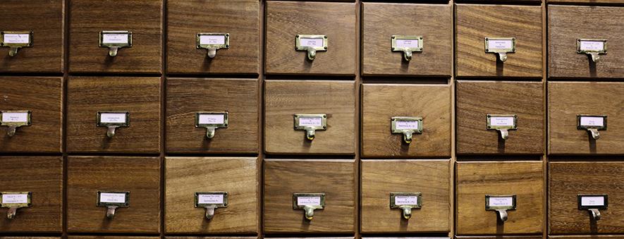 Herbarium drawers